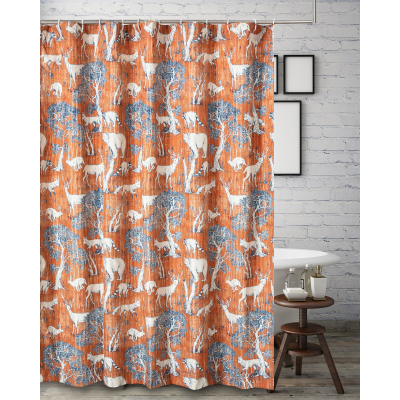Rideau de douche simple Menagerie Toile