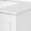 Meuble-lavabo 36 po et structure en bois massif, tiroirs à fermeture en douceur, évier à débordement, poignées en alliage de zinc blanc, patins de protection, installation rapide-434415548