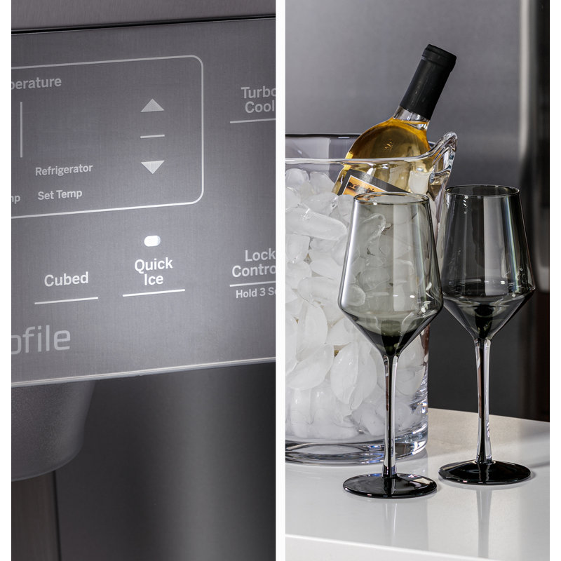 35.75" Counter Depth Side by Side 21.9 cu. ft. Refrigerator with Fingerprint Resistant Finish