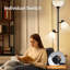 Lampe sur pied à DEL noire 72 po Colinson