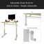 Bureau d'étude réglable pour enfants et adultes - Bureau multifonctionnel réglable en hauteur pour la maison / le bureau, conception compacte-1712725841-1712725843