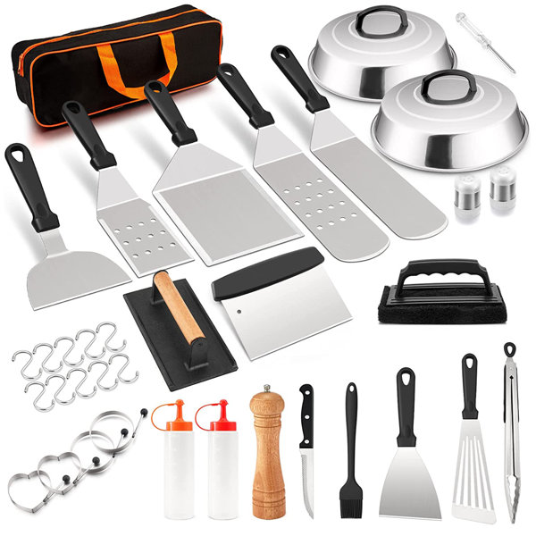 DGPCT Stainless Steel Non-Stick Dishwasher Safe Grilling Tool Set | Wayfair