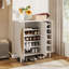 Armoire de rangement pour 20 paires de chaussures avec 2 portes et 8 tablettes réglables pour le vestibule