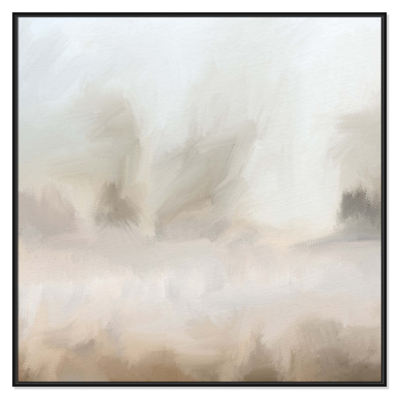 Bushwick Mirage - Toile à cadre flottant, Noir, L 46,5 po x H 46,5 po