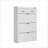 Cabinets | Modern MDF Shoe Storage Cabinet, 3 Drop-down Doors, 2 Drawers, Large Enclosed Storage | Off-White | Hallway-937485016