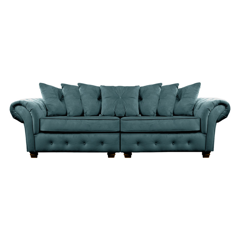 Lila 2 Seater Velvet Sofa, Petrol