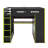 Full Size Wood Loft Bed With Desk,Wardrobe,Ample Storage Space,And RGB LED Light-460500249