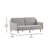 Upholstered Split Back Futon Sofa With Curved Arms And Solid Wood Legs-88754076