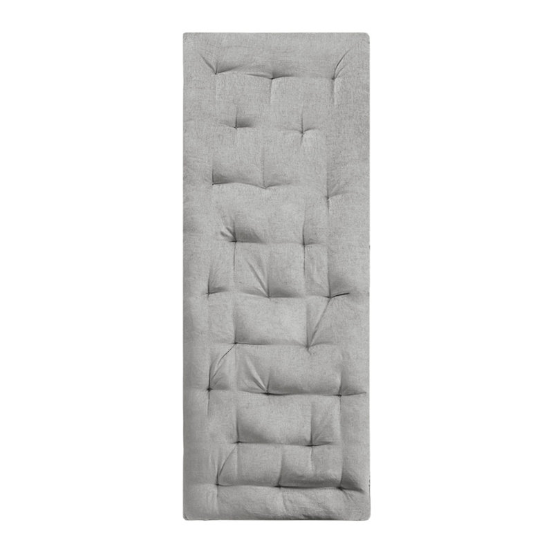 Coussin de sol en poly chenille gris 27 po x 74 po, Gris
