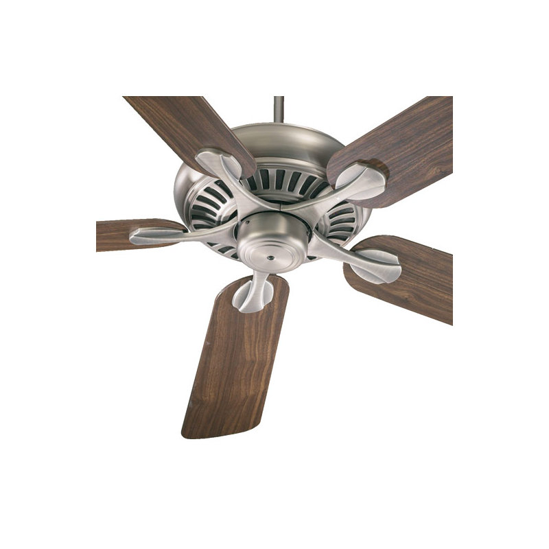 Aneres Ceiling Fan, Antique Brass with Medium Oak/Rosewood Blades