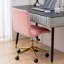 Chaise de bureau moderne en velours, fauteuil de bureau pivotant sans accoudoir pour bureau à domicile-567156628
