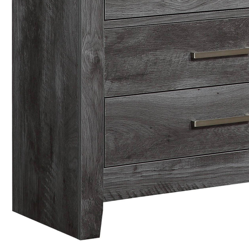 Commode l 59,6 po à 6 tiroirs Halethorpe, Chêne gris rustique