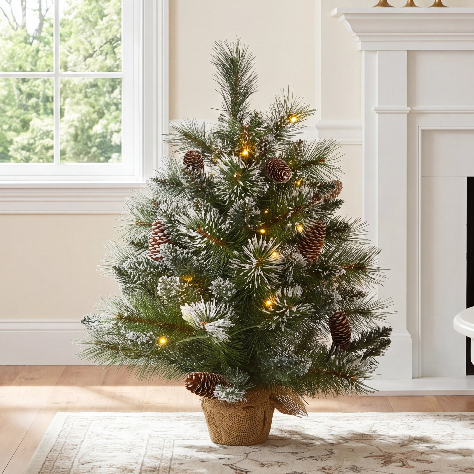 24' Lighted Artificial Christmas Tree