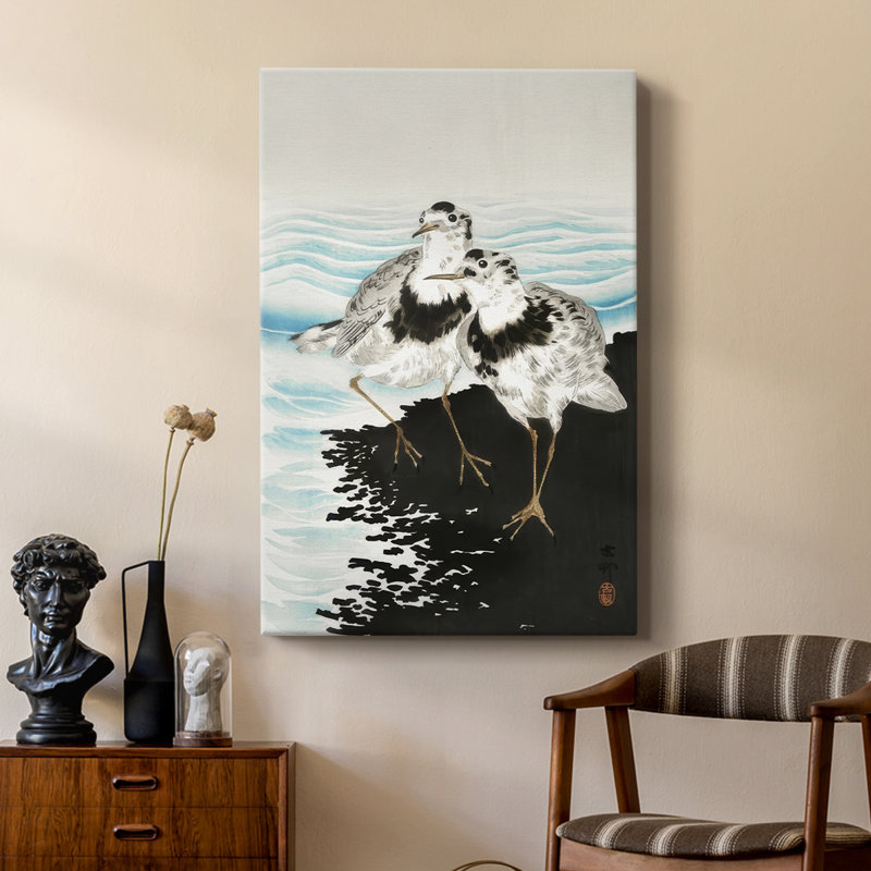 Koson Sandpipers II - galerie sur mesure Cavas, H 36 po x l 24 po