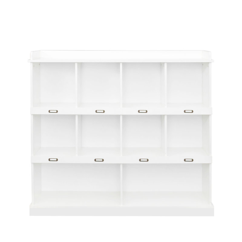 Bibliothèque de qualité supérieure à 10 tablettes, Blanc