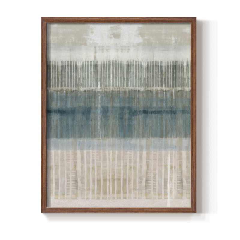Misty Island II Framed Print - Solid Wood, Walnut, 15" H x 12" W
