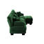 Canapé modulaire luxueux de luxe, canapé en nuage surdimensionné en forme de L pour le salon, canapé à siège profond avec repose-pieds convertible, vert chenille-130076319