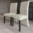 Black Wooden Dining Chair With Velvet Cover-2119460433