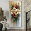 «Vibrant Garden of Farmhouse Flowers» - art mural fleurs