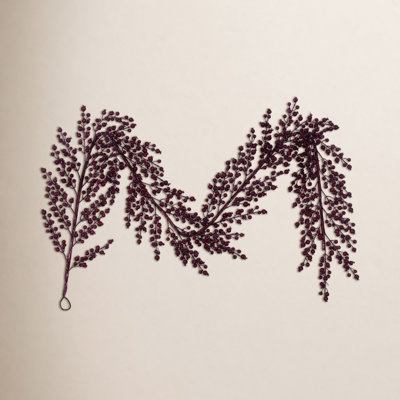 72" Burgundy Crab Apple Berry Garland