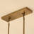 Faustena 16-Light Dimmable Bubble Glass Golden Sputnik Modern Linear Chandelier