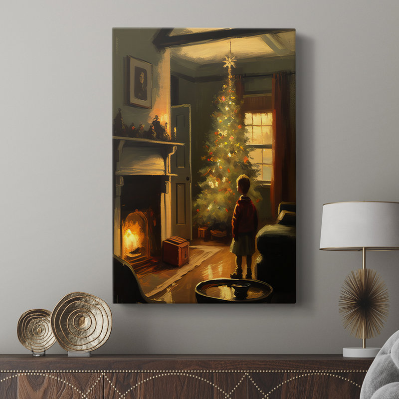 Art de Noël de Noël DCIV - galerie Cavas sur mesure, H 12 po x l 8 po