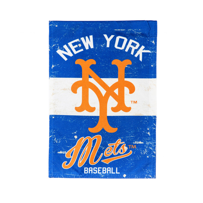 Lin 2 côtés 44 x 28 po mlb drapeau maison, Mets de New York