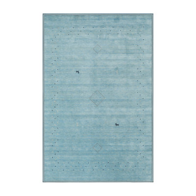 Tapis de zone bleu contemporain