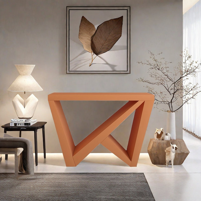 Console Modern Minimalist Art, H 31,89 po x l 39,37 po x P 11,81 po, Orange