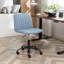 Chaise de bureau pivotante sans accoudoirs avec base en métal-165753278