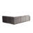 Stylish Corner Sofa with Beech Wood Frame, 118 x 75 x 30 inches | 100% Polyester Fabric, Soft Grey Foam & Silicone Foam Cushions | Includes 4 Pillows (20 x 20 in) | Fixed Cushions, Dry-Cleanable, Modern Hotel Design-1361508