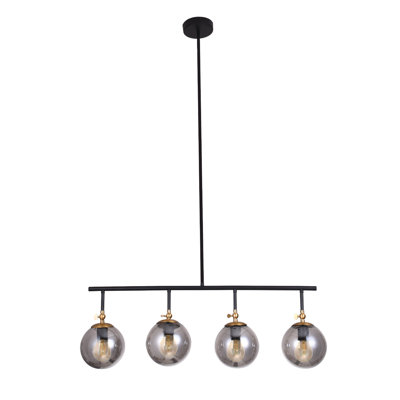 Luminaire suspendu pour îlot de cuisine 4 lumières Bradley