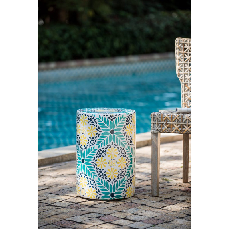 Tabouret de jardin 18 po en céramique
