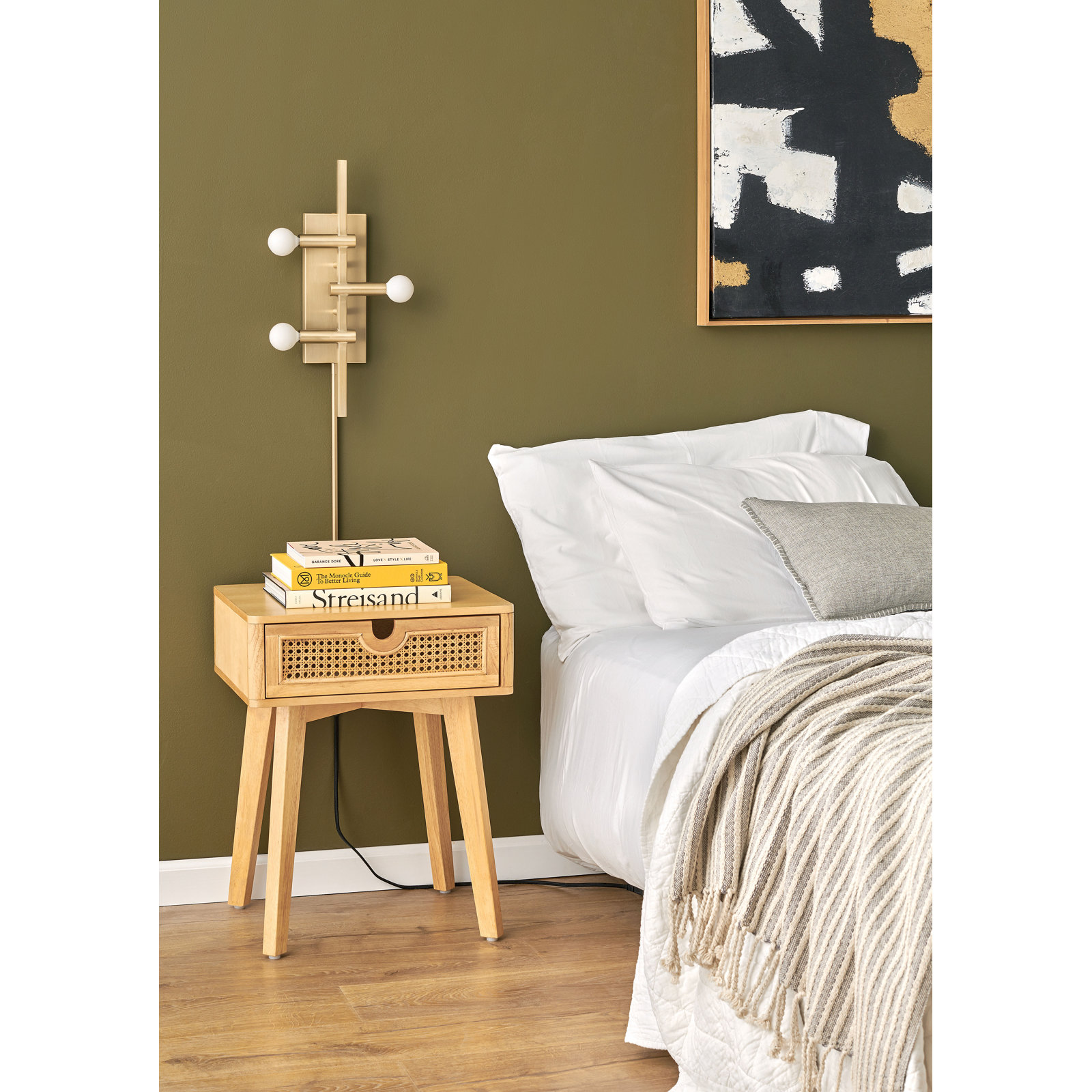 Luca 3 Light Dimmable Plug-in Armed Sconce