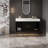39.4" Wall-Mounted Single Bathroom Vanity with Sink-1519686818