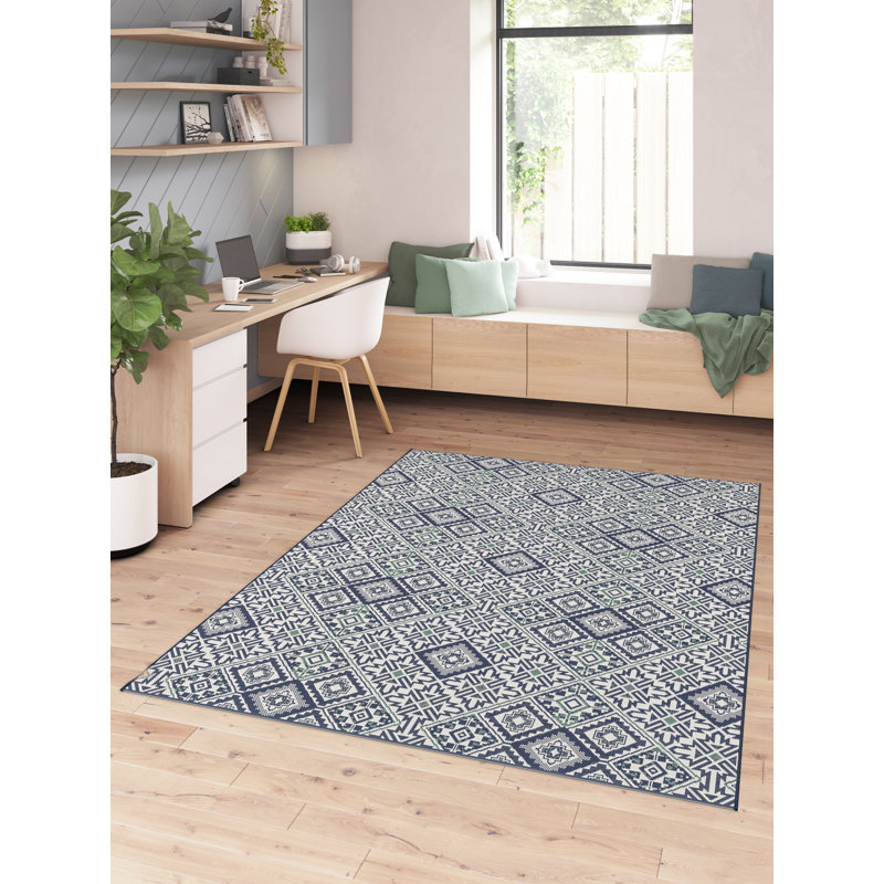 Amot Geometric Indoor / Outdoor Area Rug, Rectangle 200 x 290cm
