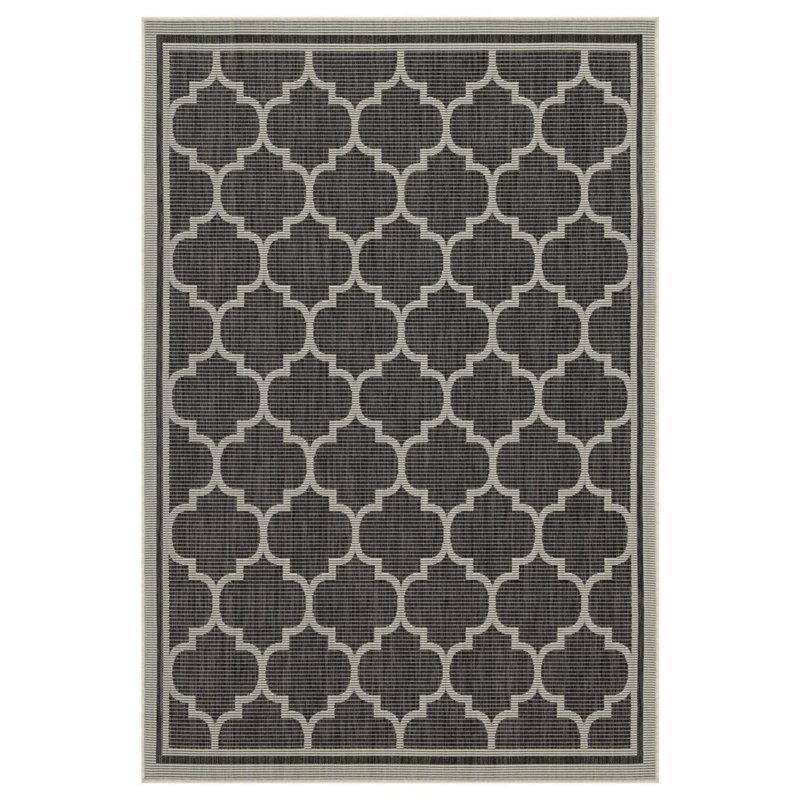 Tapis intérieur / extérieur anthracite Sunshine, Rectangle 7 pi 10 po x 10 pi 3 po