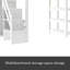 Lit mezzanine avec tablettes, escalier de rangement, petite armoire-1235315396