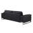 Black Modern Genuine Leather Sofa-33133432