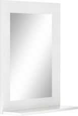 Bulma Wood Wall Mirror, White