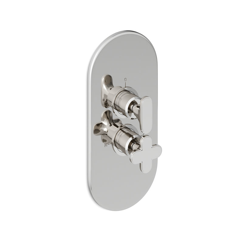 Twenties 3-Way Thermostatic Mixer, 14K Gold