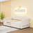 Twin XL Upholstered Daybed with Extendable Trundle, Built-In LED Lighting and Storage Drawers-468396290