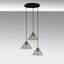 Luminaire suspendu conique à 3 lumières Hulsey