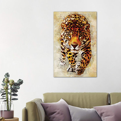 Leopard by Durro Art - Wrapped Canvas Print