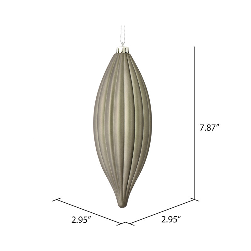 Ornement en forme de fleuron 8 po nLine, Étain mat