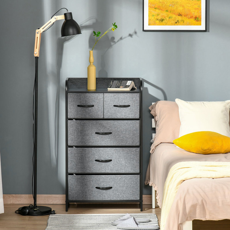 Commode 5 tiroirs HOMcom