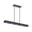 Luminaire suspendu noir à 5 lumières