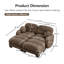 Canapé modulaire à 2 places Compression Cozy Sectionals Chenille