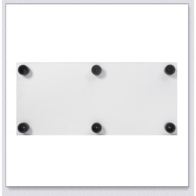 Vitrine à DEL en verre à 2 portes avec 4 tablettes, blanc
