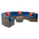 Bilkis 8 - Person Patio Conversation Sets with Cushions